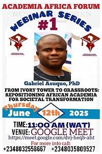 Academia Africa Forum Webinar Series Number One